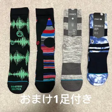 STANCE 스탠스 삭스 양말 4족 세트 + 덤 1족 포함 여성용