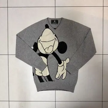 MARK & LONA 미키 V넥 스웨터 그레이