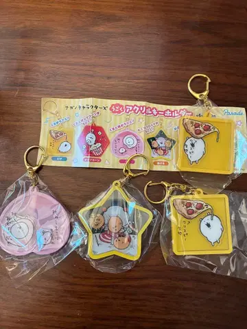 나가노 캐릭터 무빙 아크릴 키링 4개