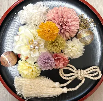 성인식 졸업식 시치고산 사전 촬영 머리 장식