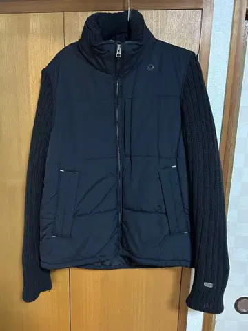 타미힐피거 데님 블랙 다운 자켓