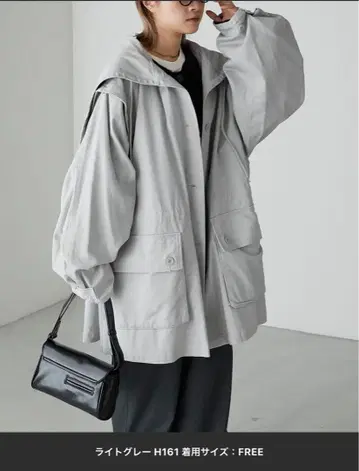 [ forksy. ] 데님 세일러 후드 밀리터리 후드티