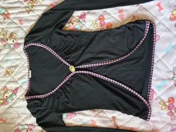 d.i.a. 블랙 가디건 프론트 버튼 & 튜브탑 포함