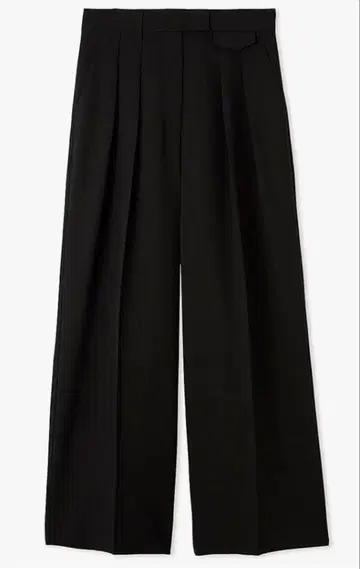 Mila Owen [미라 오웬] 플랩 디자인 2턱 와이드 팬츠