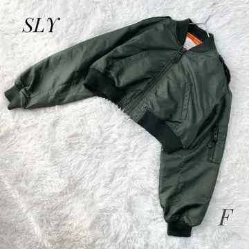 [ SLY ] 밀리터리 크롭 MA-1 자켓 아우터 ap1654