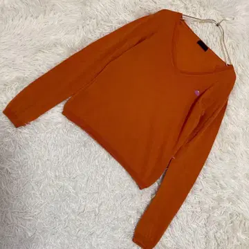 Paul Smith 니트 오렌지 M 원포인트 캐주얼 돌려입기