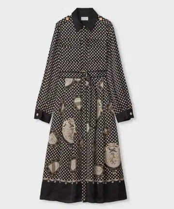 GRACE CLASS 그레이스 클래스 프린트 밀리터리 드레스