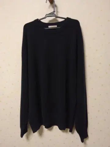 UNITED ARROWS 울 캐시미어 미들 게이지 크루넥 니트