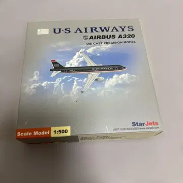 US Airways Airbus A320 다이캐스트 모델 1:500