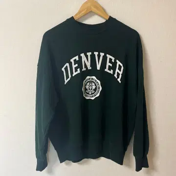 다크 그린 DENVER 프린트 맨투맨