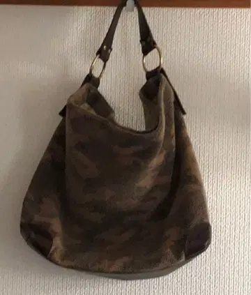 카모 패턴 캔버스 원 숄더백