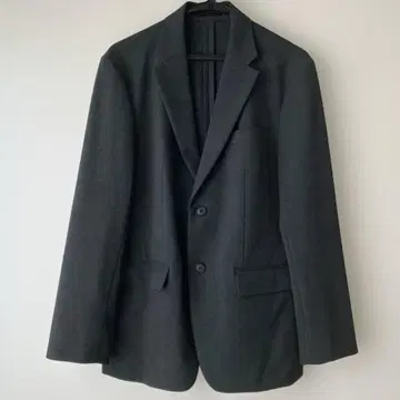 유니클로 자켓 남성용 M 다크 그레이 무지 비즈니스 스트레치 m