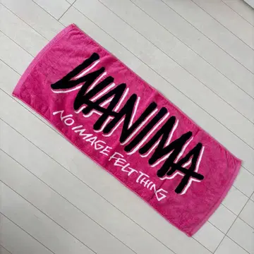 WANIMA 페이스 타월 핑크
