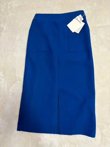 택 포함 새상품 Dessin 타이트 스커트 파란색 L 사이즈