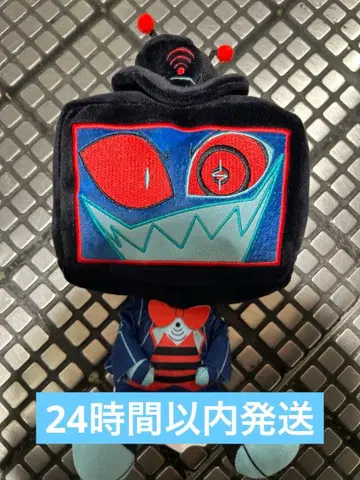 라운드원 한정판 해즈빈 호텔에 오신 것을 환영합니다 앉은 봉제 인형 복스