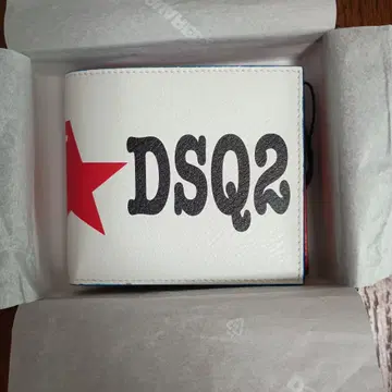 DSQUARED2 접이식 지갑 화이트/레드