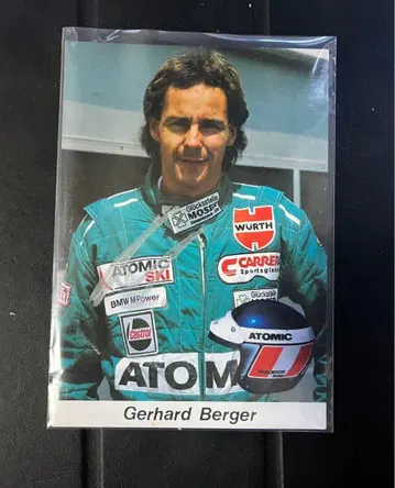 1986년 F1 베네통 게르하르트 베르거 친필 사인 엽서