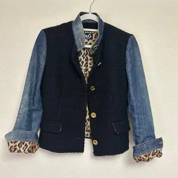 D&G 데님 트위드 자켓
