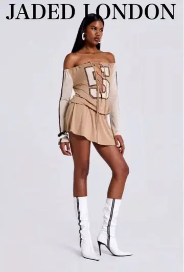 JADED LONDON 레이스업 드레스