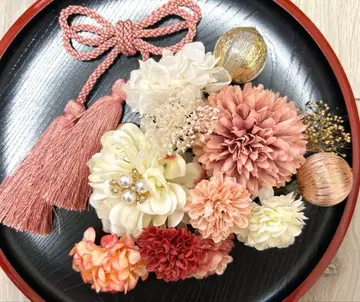 성인식 졸업식 시치고산 사전 촬영 머리 장식