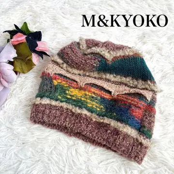 M&KYOKO 믹스 니트 모자 니트 캡