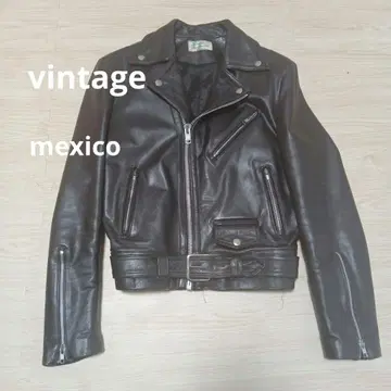 빈티지 더블 라이더스 가죽 자켓 멕시코제