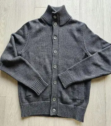 ZANONE 울 100% 그레이 가디건