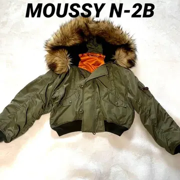 moussy N-2B 플라이트 자켓 카키 쇼트 기장 y2k