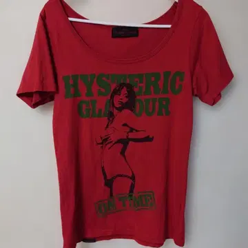 HYSTERIC GLAMOUR 레드 T셔츠