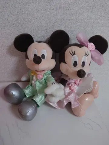 디즈니 웨딩 미키 미니 봉제 인형