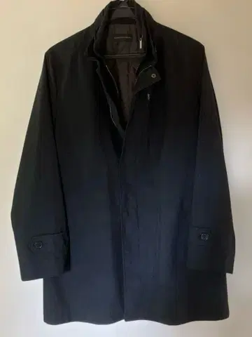 남성용 코트 3시즌 블랙 사이즈 L [ 출퇴근 통학에 최적 ]