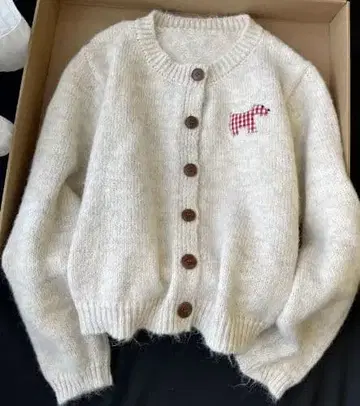 베이지 가디건 S