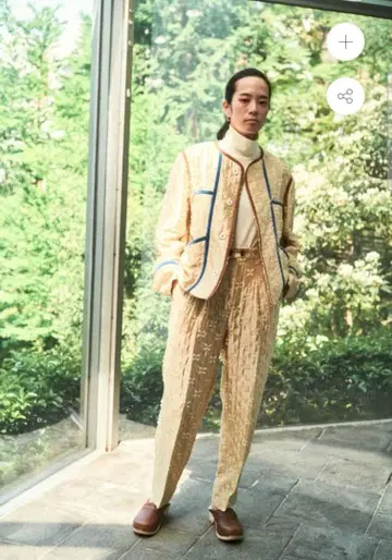 jonnlynx 샤이니 자카드 팬츠