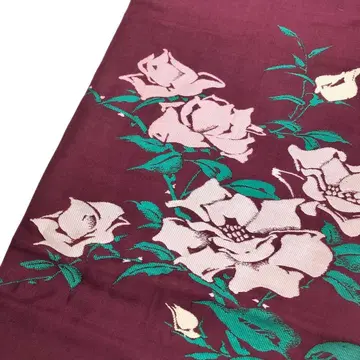 앤티크 오비 나고야 오비 장미 꽃 무늬 보라색 AO-3073