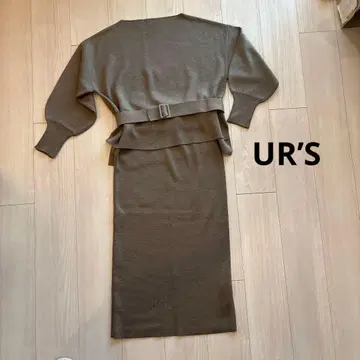 UR'S 유어즈 벨트 니트 셋업 사이즈 S