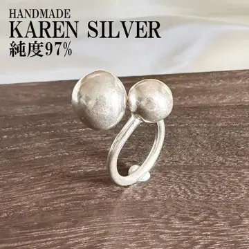 실버 반지 14호 카렌 실버 핸드메이드 에스닉 순은 #33