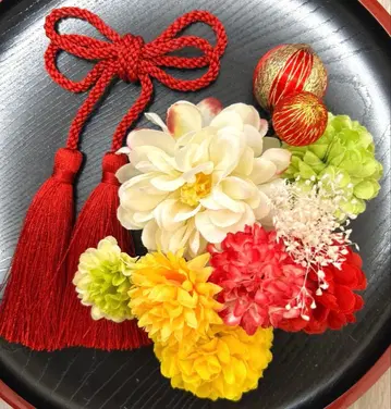 성인식 졸업식 시치고산 사전 촬영 머리 장식