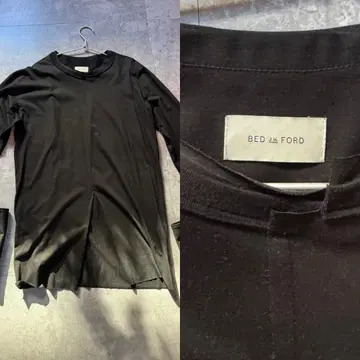 BED j.w. FORD 18AW 블랙 긴팔 티셔츠