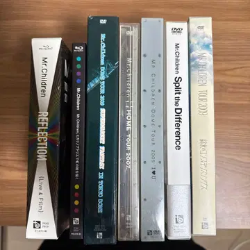 Mr.children 라이브 DVD 5개, Blu-ray 2개 묶음 판매