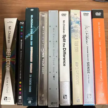 Mr.children 라이브 DVD 7개, Blu-ray 2개 묶음 판매