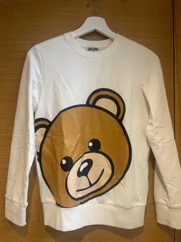 MOSCHINO 곰 얼굴 프린트 긴팔