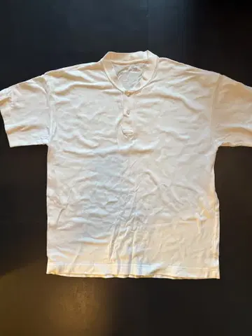 [ 상태 좋음 ] MUJI LABO 화이트 헨리넥 T셔츠 N 탄력 감수