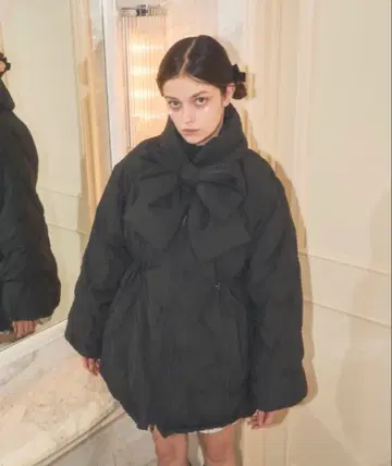 Lovilyn 다운 2way 머플러 포함 에코 다운 자켓