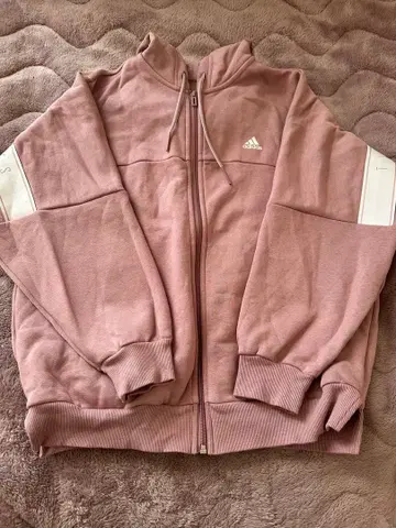 adidas 후드 부착 후드티 S 핑크