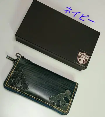 [미사용 새상품] 팬디에스타 라운드 지퍼 지갑 네이비