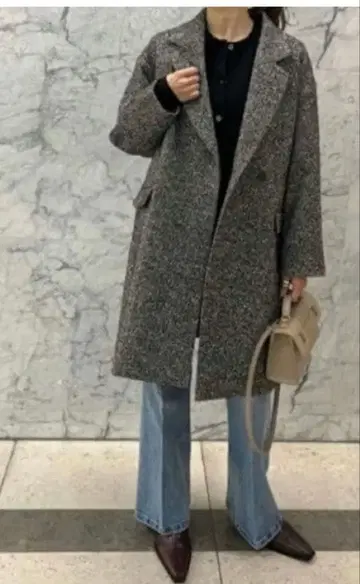 Mila Owen 콘 실루엣 체스터 코트 1 사이즈