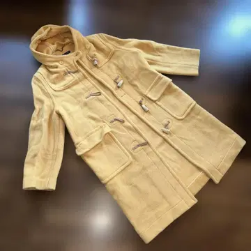 머스타드색 더플 코트