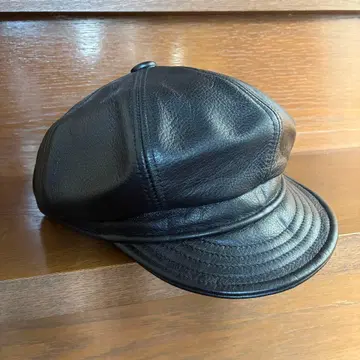 SCHOTT BROS. 가죽 헌팅 캡 소가죽