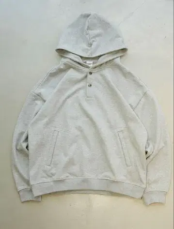 BLUETOWN 헤비웨이트 하프 스냅 후디