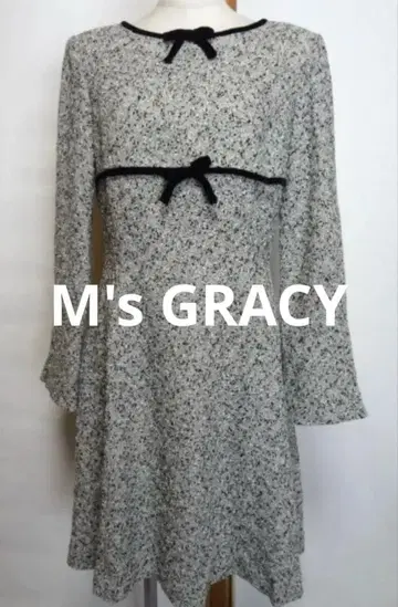 엠즈 그레이시 트위드 원피스 벨로아 리본 9호